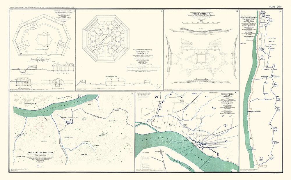 Major Fort Plans Tennessee - Lamont 1894