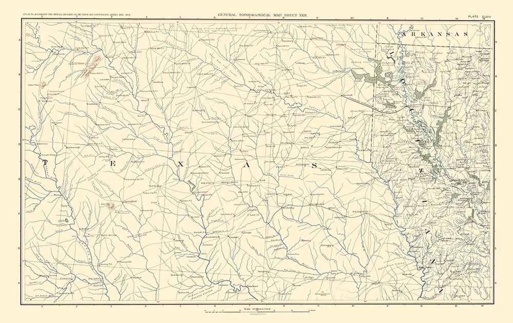 Texas Louisiana Arkansas - Bien 1895