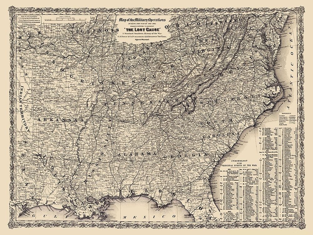 Military Operations Lost Cause 1861 to 1865