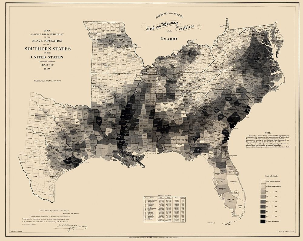 Slave Population Southern States