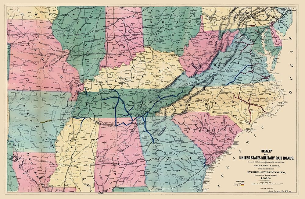 United States Military Railroads 1862 to 1866