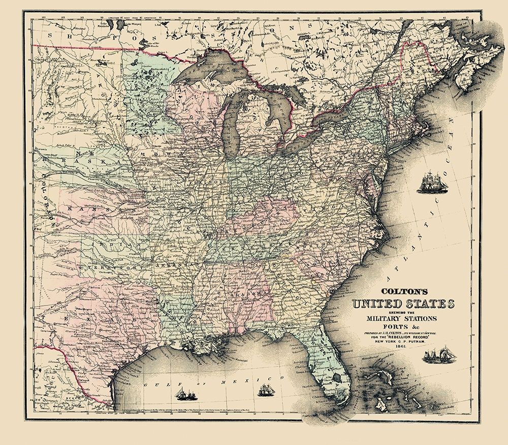 United States Military Stations Forts - Colton