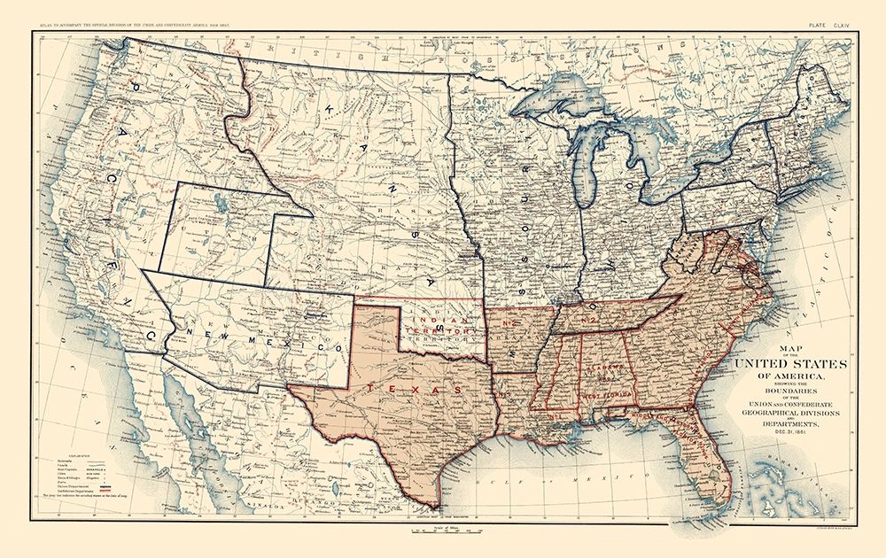 Geographical Divisions Departments December 1861