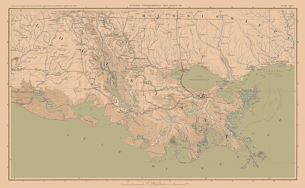 Louisianna Mississippi Theatre of War - Bien 1894