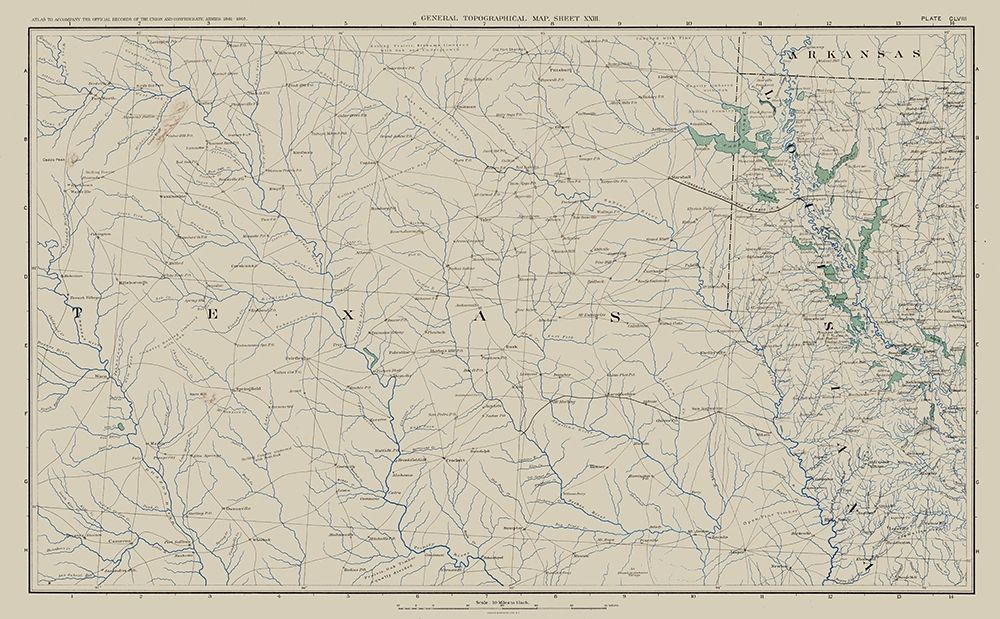 Texas Louisiana Arkansas - Bien 1894