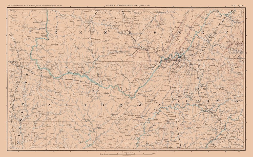 Mississippi Tennessee Alabama Georgia - Bien 1894
