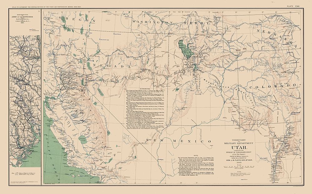Utah Tennessee Military Department - Bien 1894