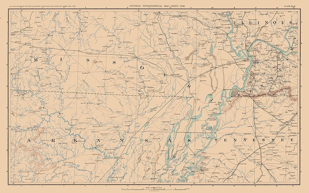 Missouri Arkansas Tennessee Illinois - Bien 1894