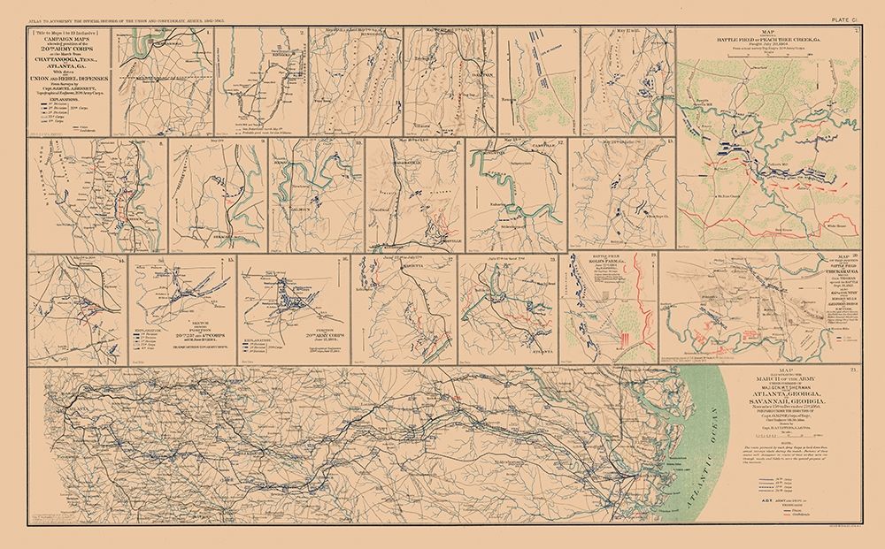 Campaigns from Chattanooga to Atlanta - Bien 1894