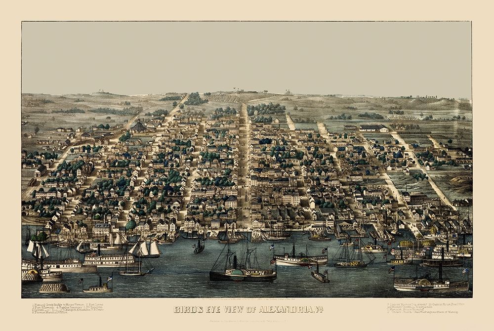 Alexandria Virginia Panoramic - Magnus 1863