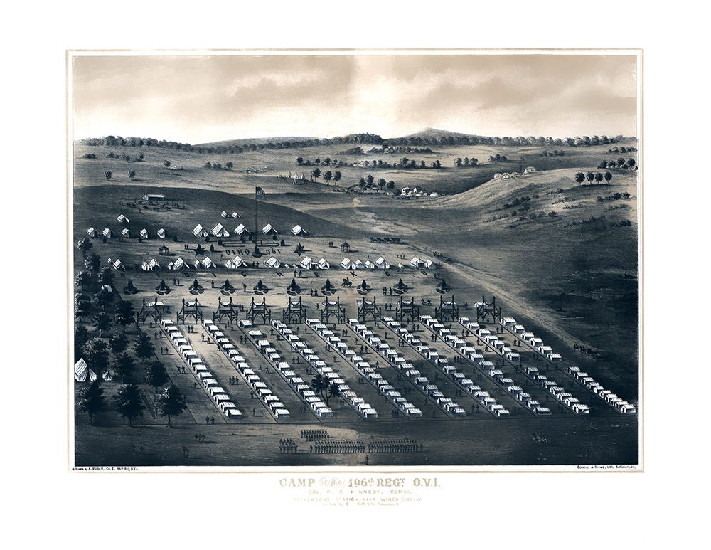 Camp of 196th Regiment - Schmidt 1860s