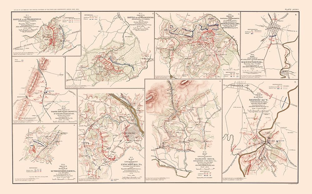 Records Union Confederate Armies - Hotchkiss 1895