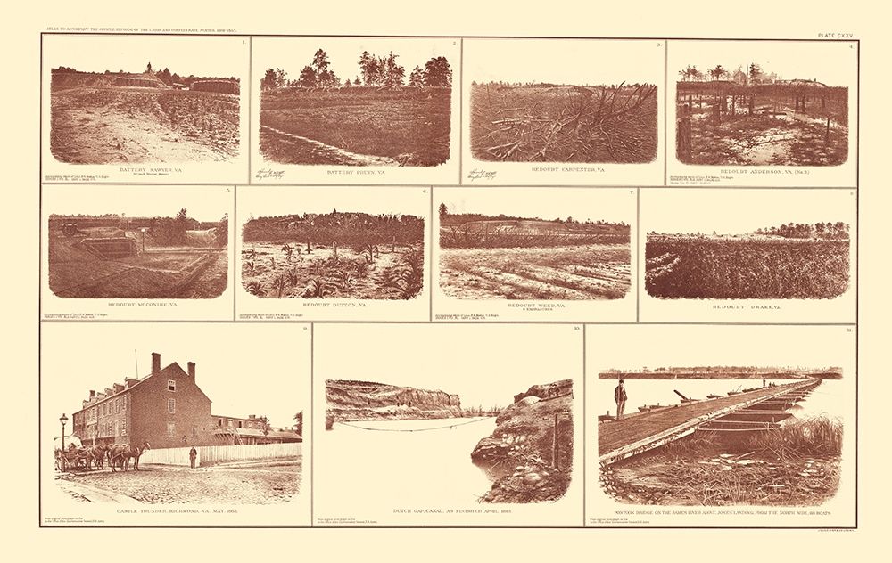 Buildings And Forts Virginia - BIEN  1895