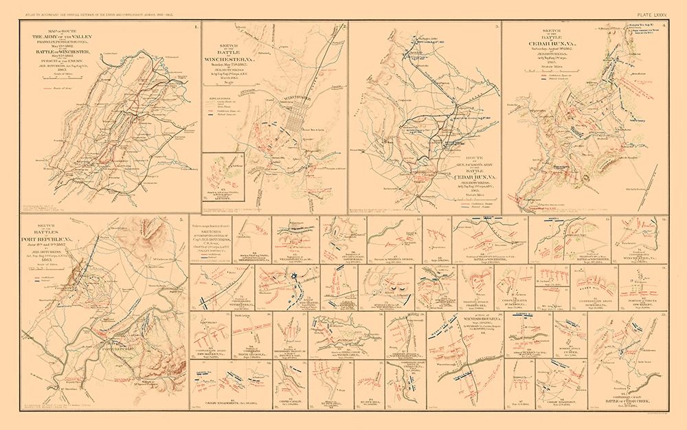 Battle Plans of Virginia - Hotchkiss 1894