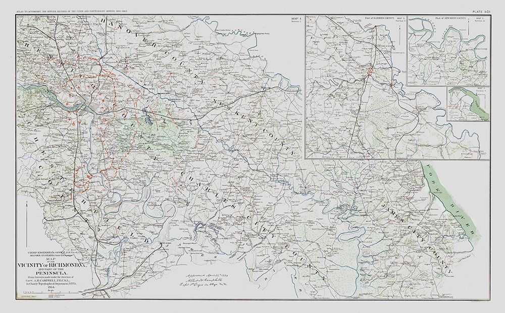 Counties Vicinity Virginia Battle Survey