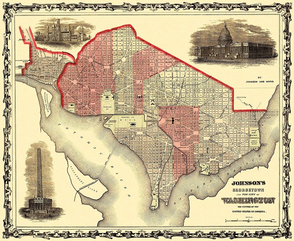 Georgetown Washington DC - Johnson 1862