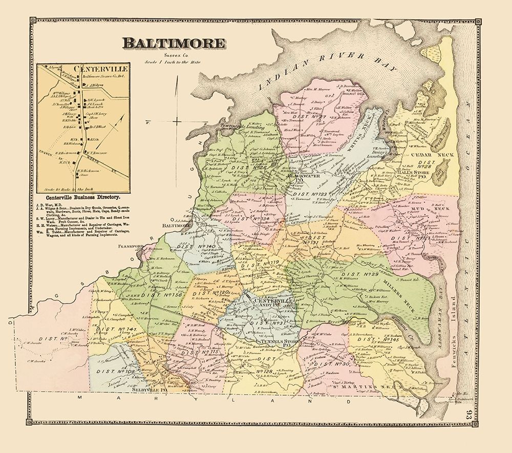 Baltimore, Centerville Delaware Landowner