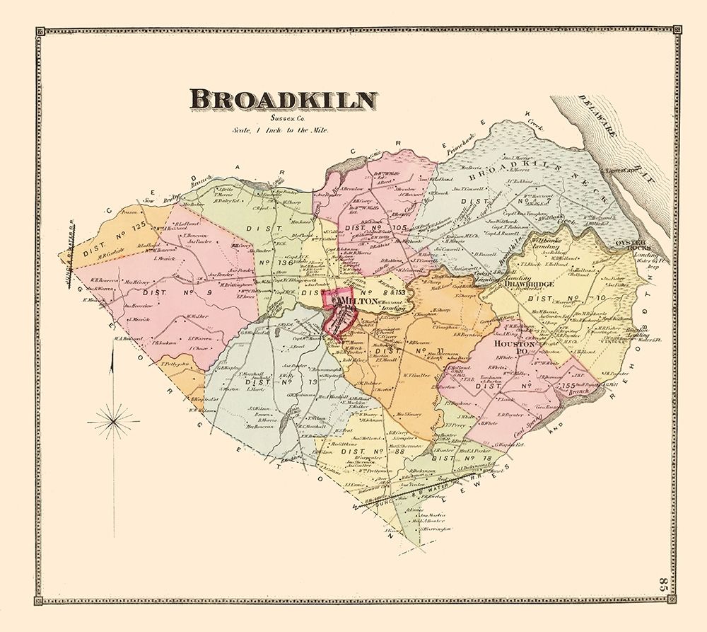 Broadkiln Delaware Landowner - Beers 1868