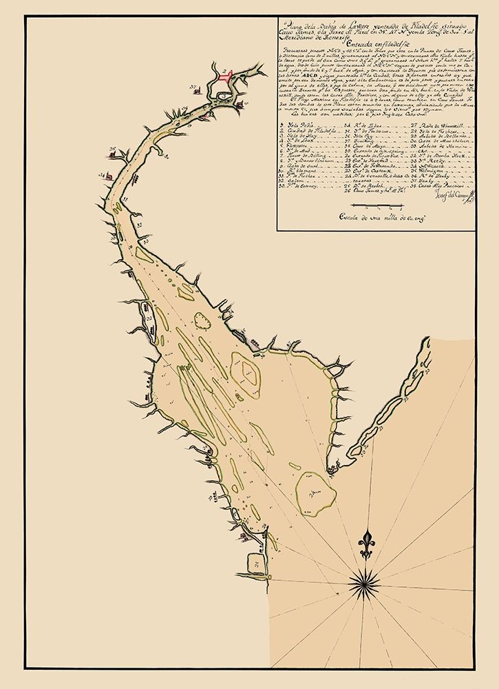 Delaware Bay - Del Campo 1780