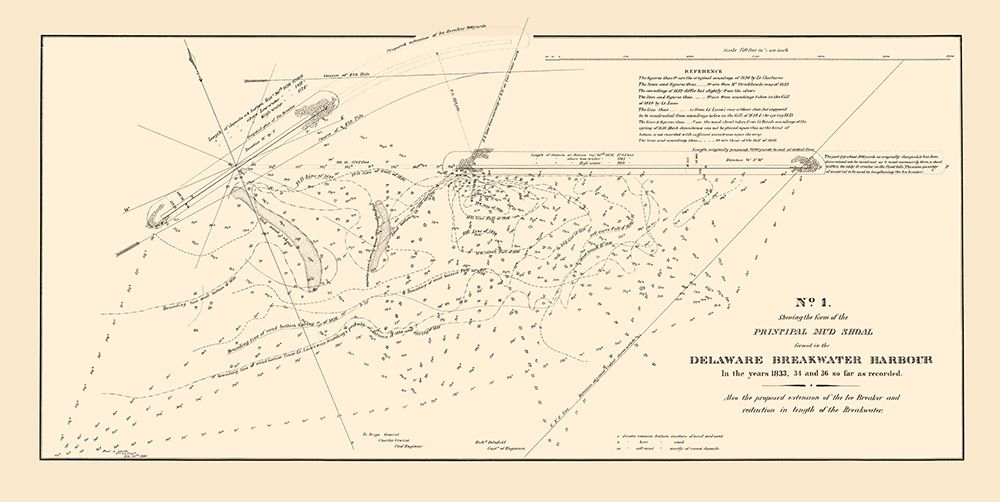 Breakwater Harbor Mud Shoal - Smith 1836