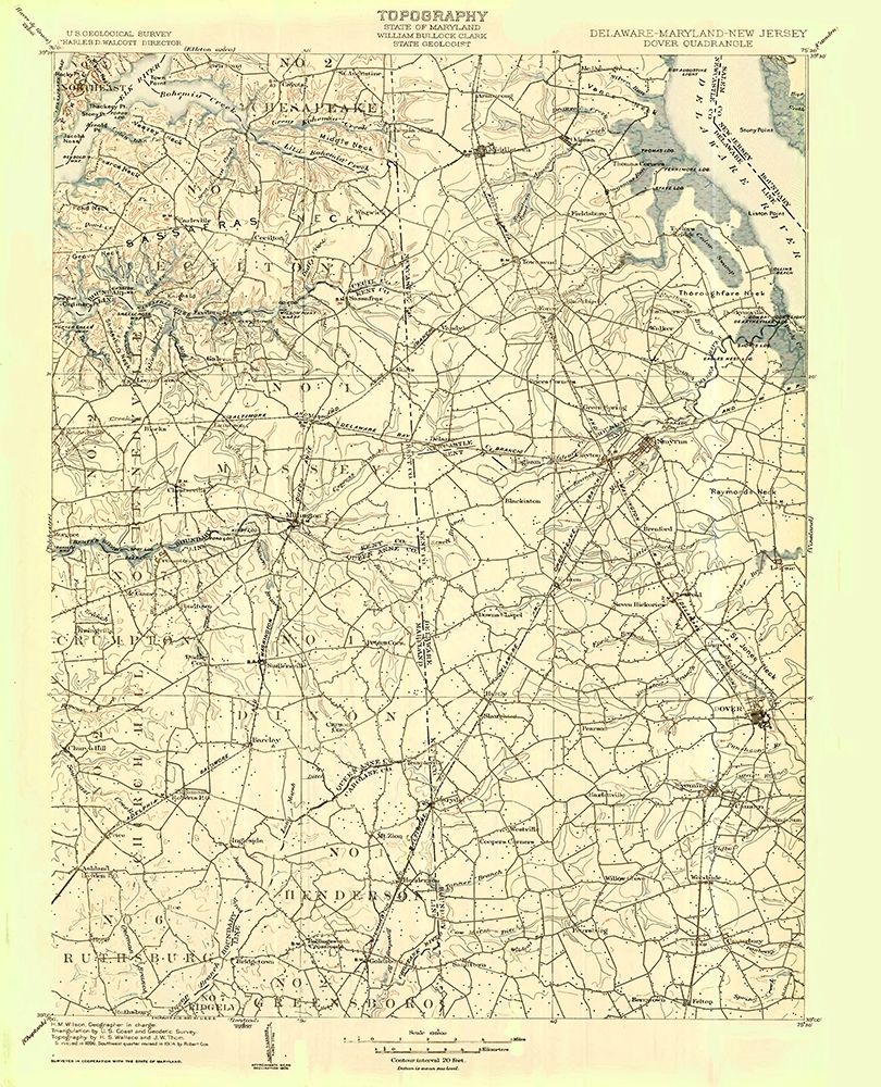 Dover Delaware Quad - USGS 1904