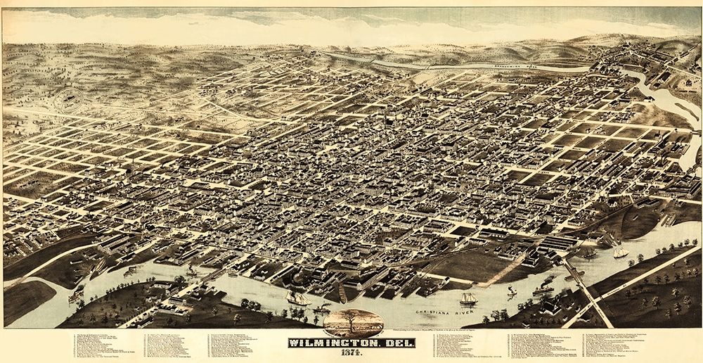 Wilmington Delaware - Harkness 1874