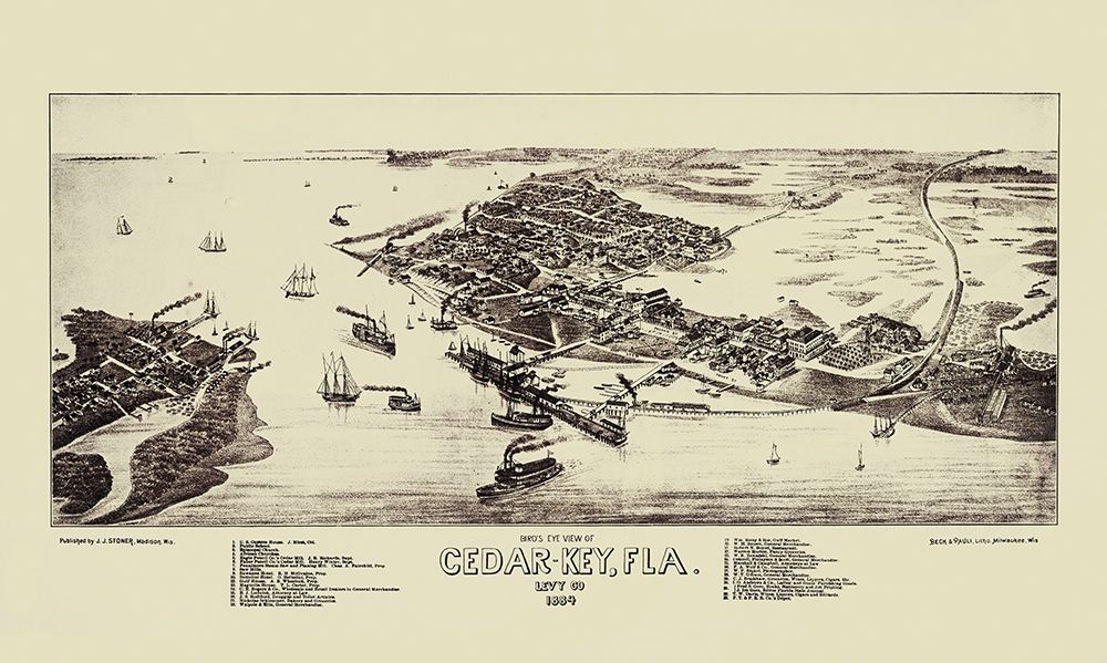 Cedar Key Florida - Stoner 1884