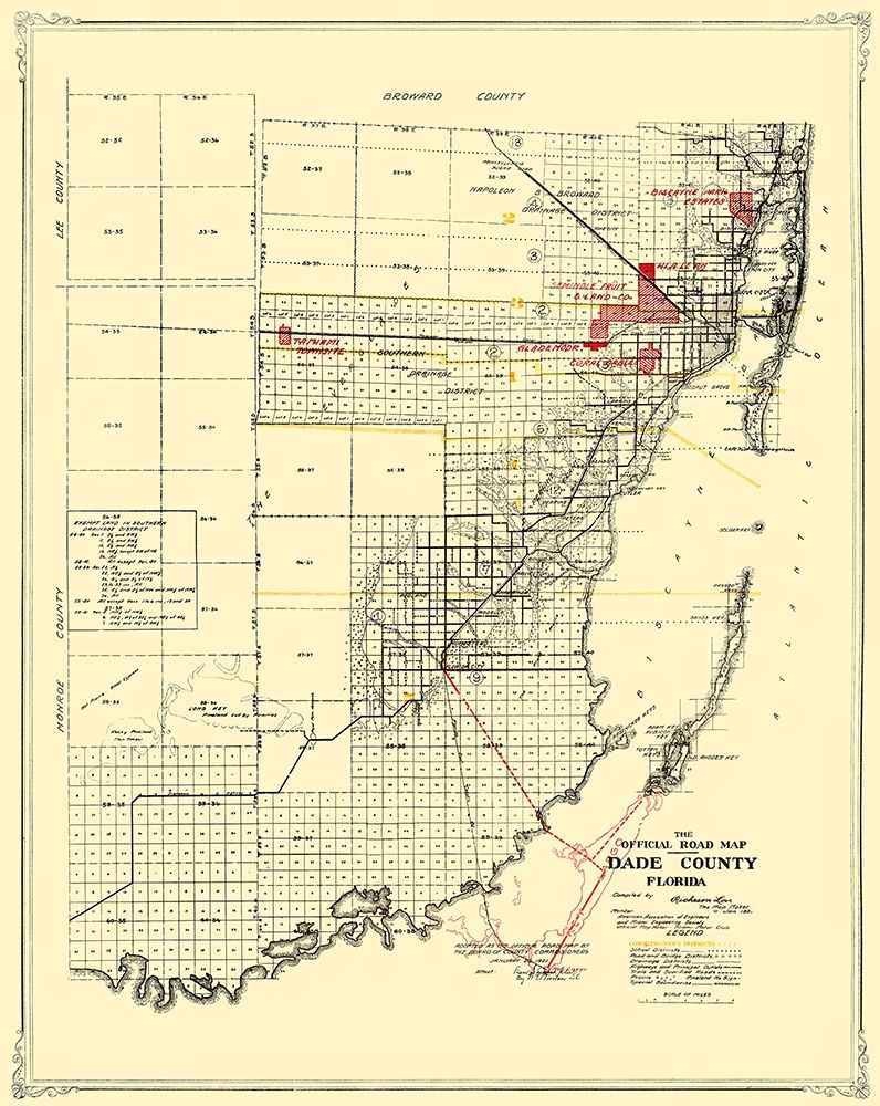 Dade Florida Road - Miami Motor Club 1921