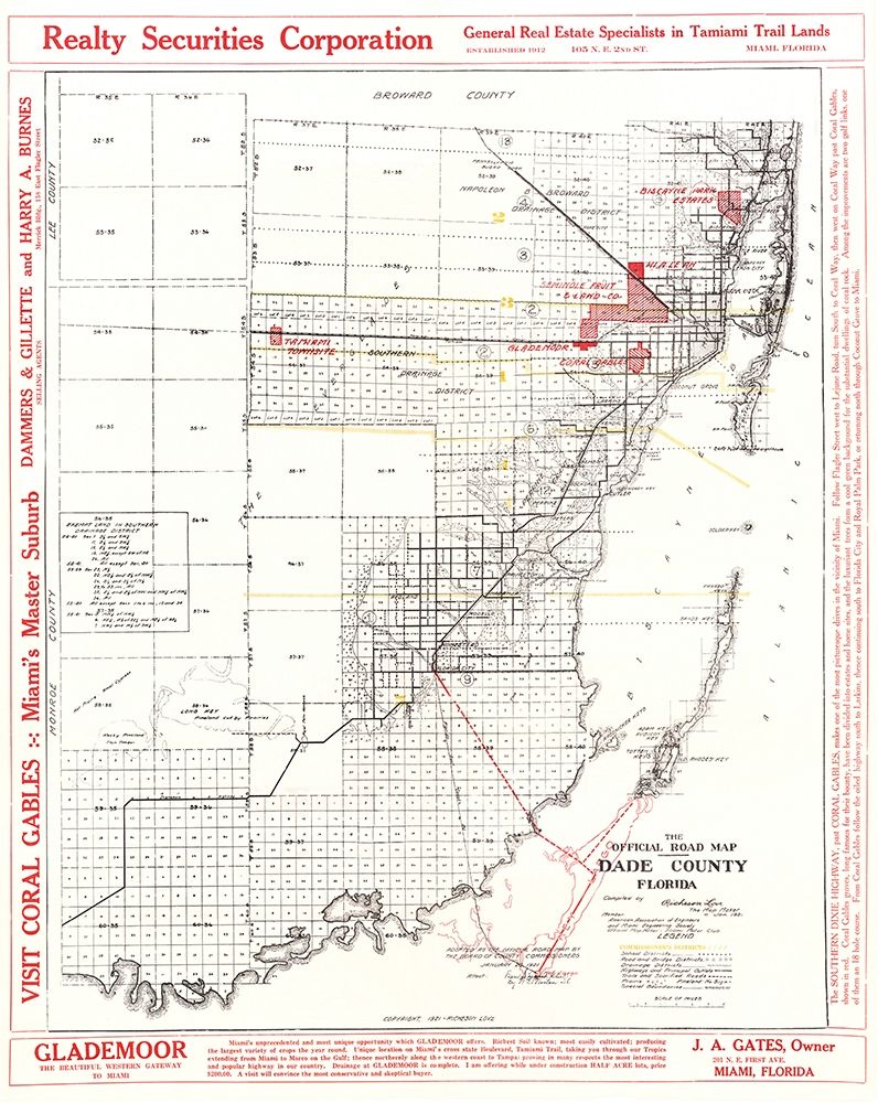 Dade Florida Road - Richeson 1921