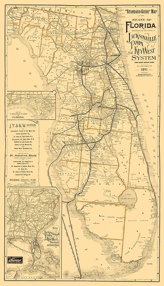 Florida Railroads - Northrup 1891