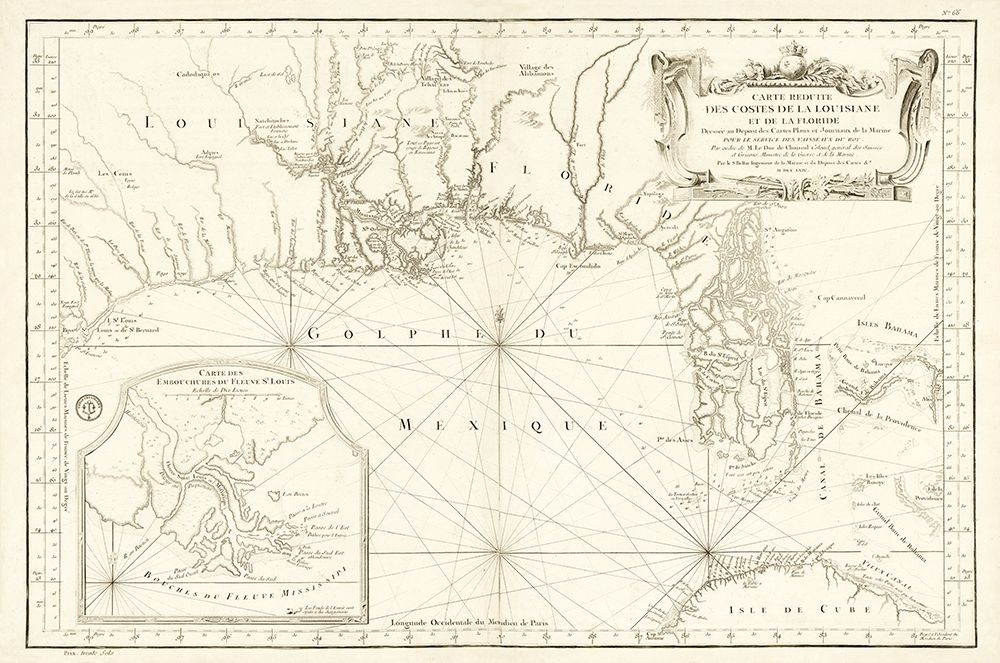 Louisiana Florida Gulf Coast - Bellin 1764