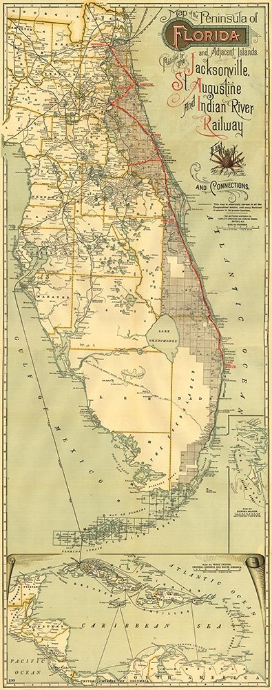 Florida Railway Connections - Northrup 1893
