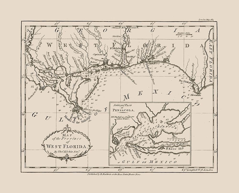 West Florida - Kitchin 1781