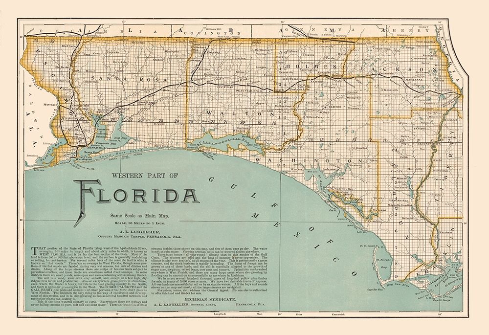 Western Florida - Langellier 1890