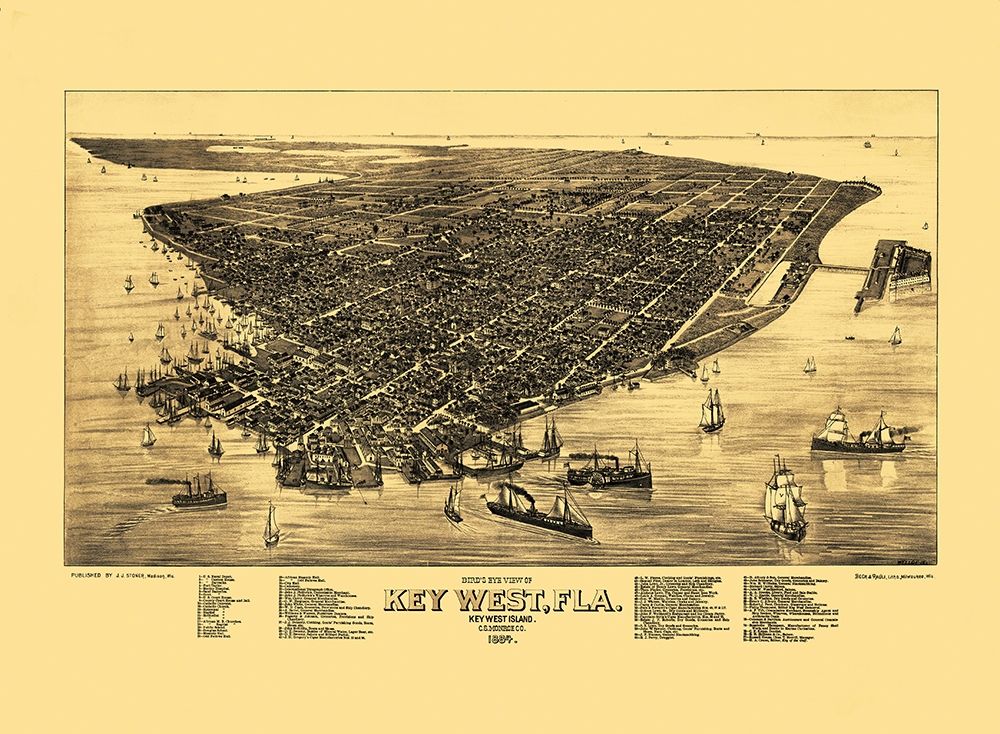 Key West Florida - Stoner 1884