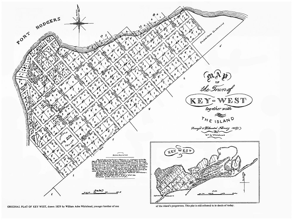 Key West Florida Landowner - Whitehead 1829