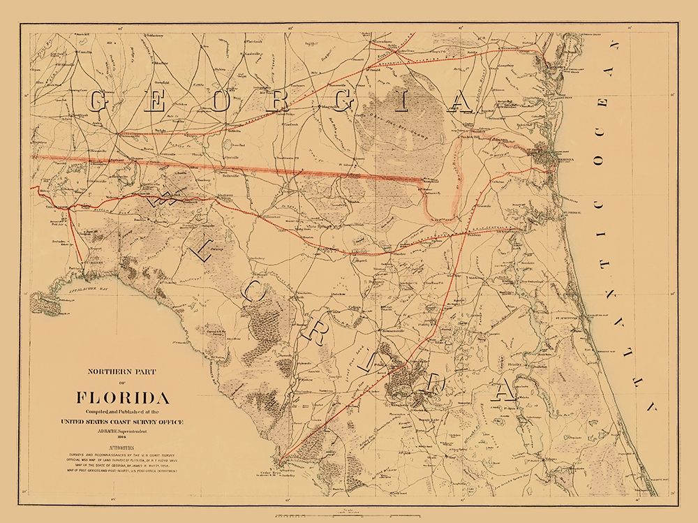 Northern Florida - Bache 1864