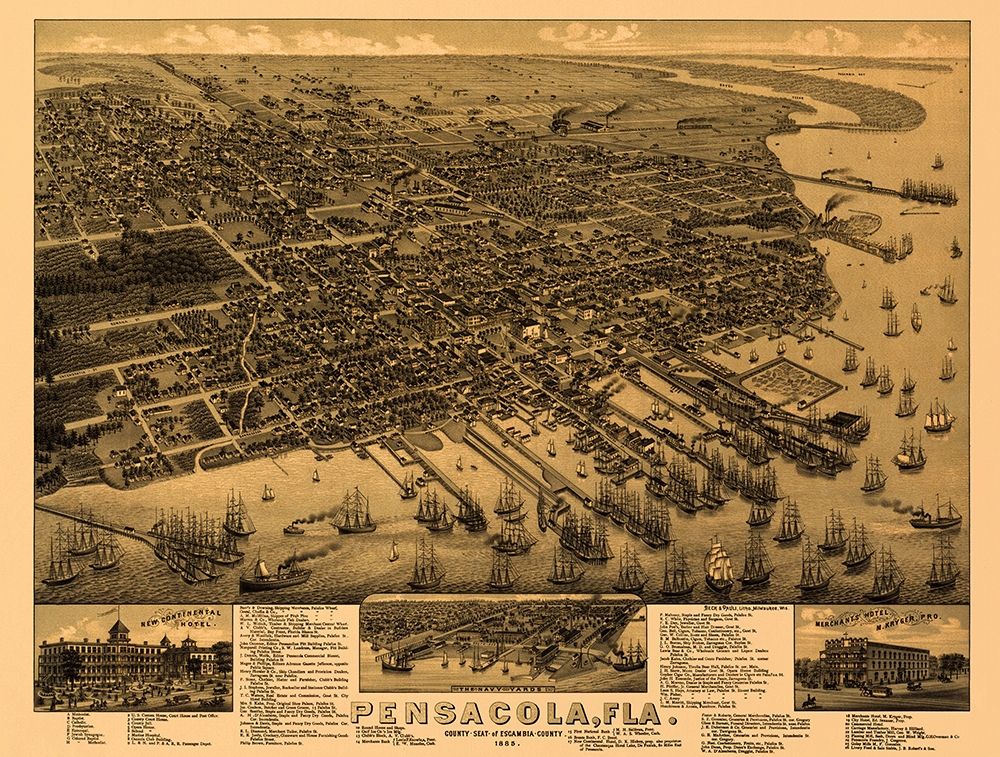 Pensacola Florida - Beck 1885