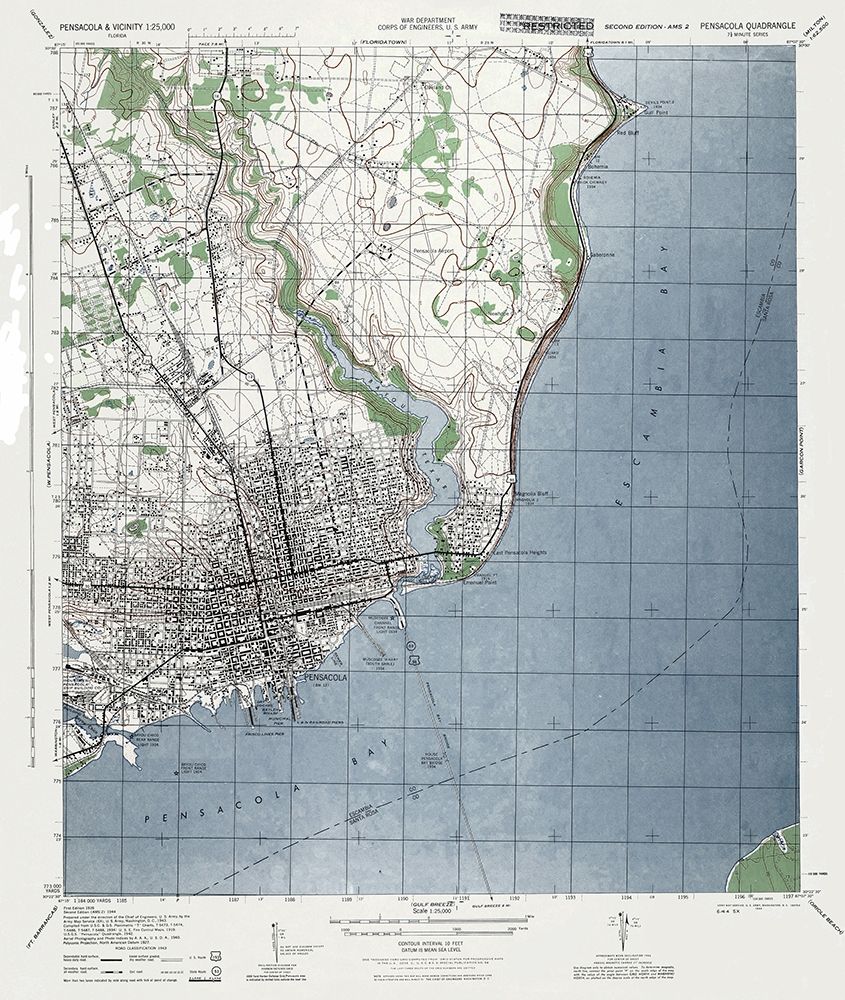 Pensacola Florida Quad - US Army 1944