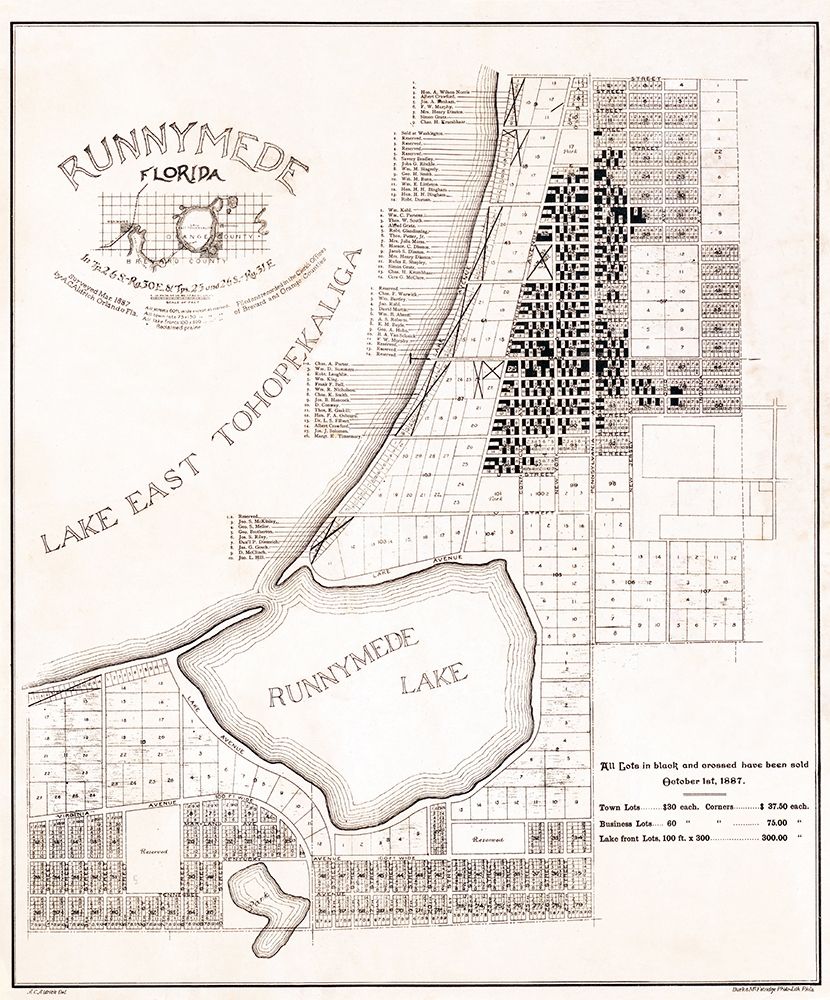 Runnymede Florida - Aldrich 1887
