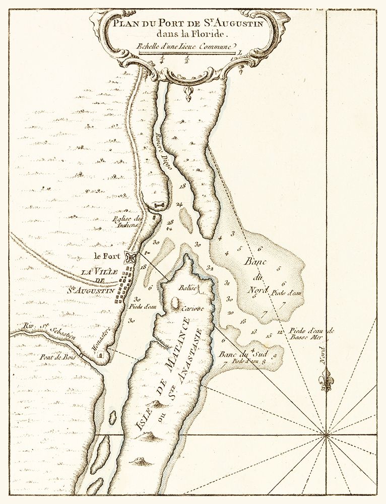 St Augustine Florida - Bellin 1764