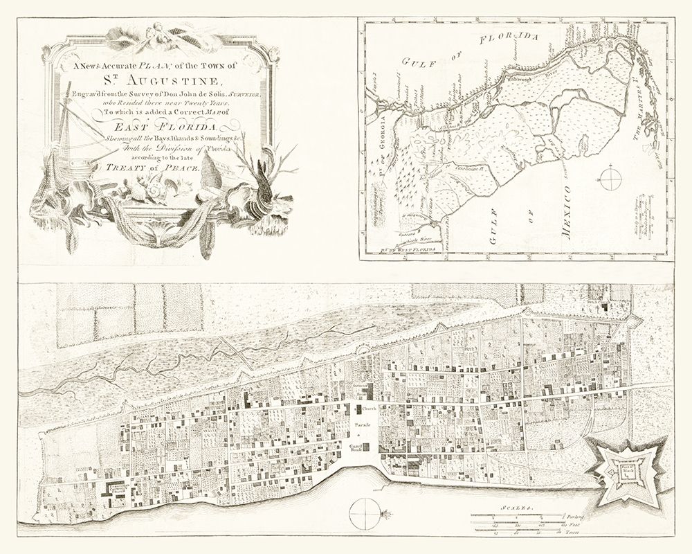 St Augustine Florida - Solis 1764