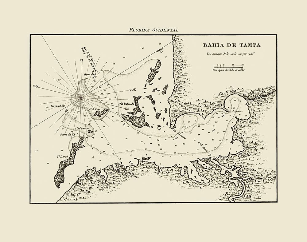 Tampa Bay - Dericcion De Hidrografia 1809