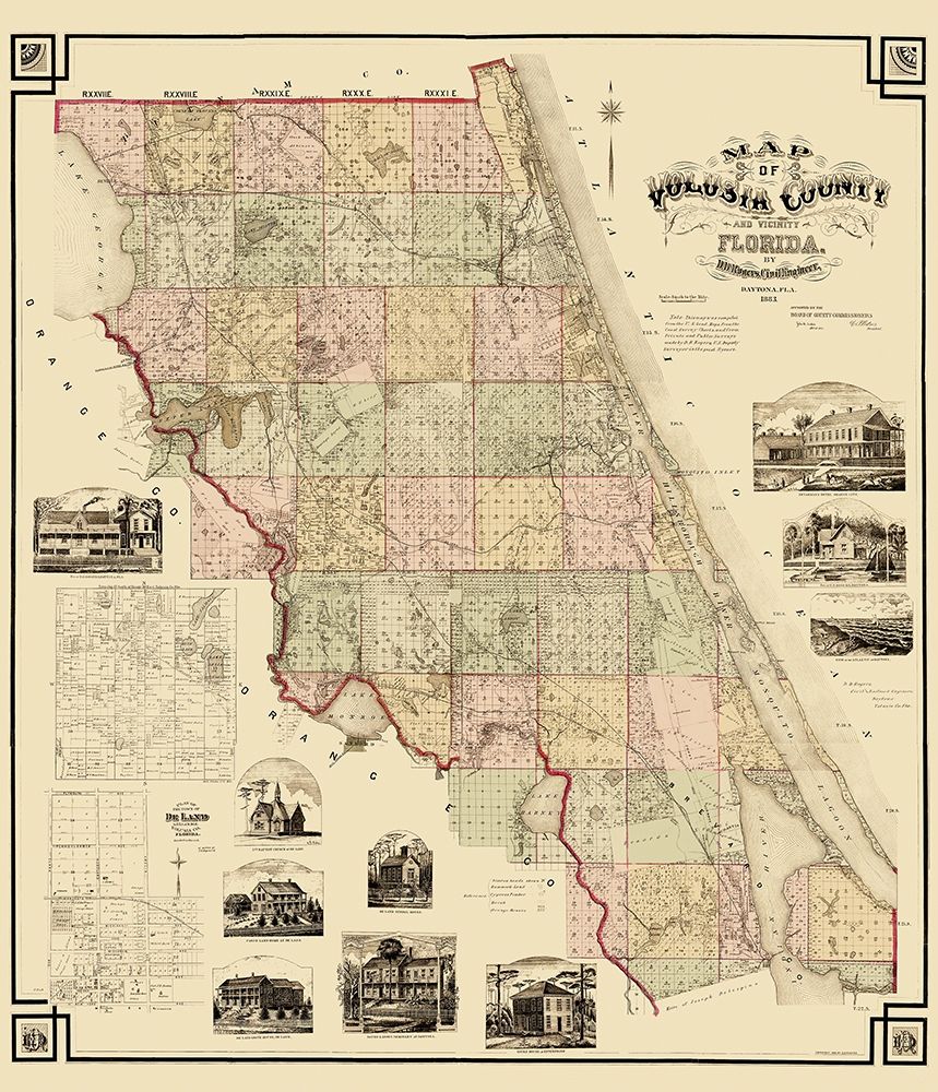 Volusia Florida Landowner - Rogers 1883