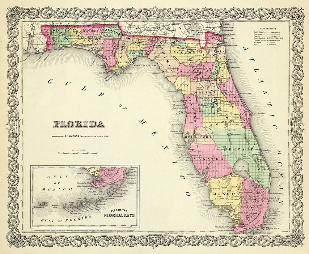 Florida - Colton 1856