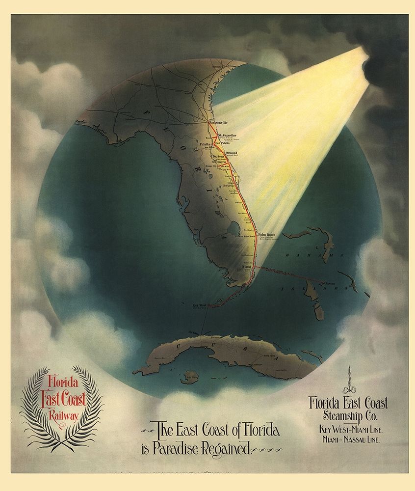 Florida East Coast Railway and Steamship 1898