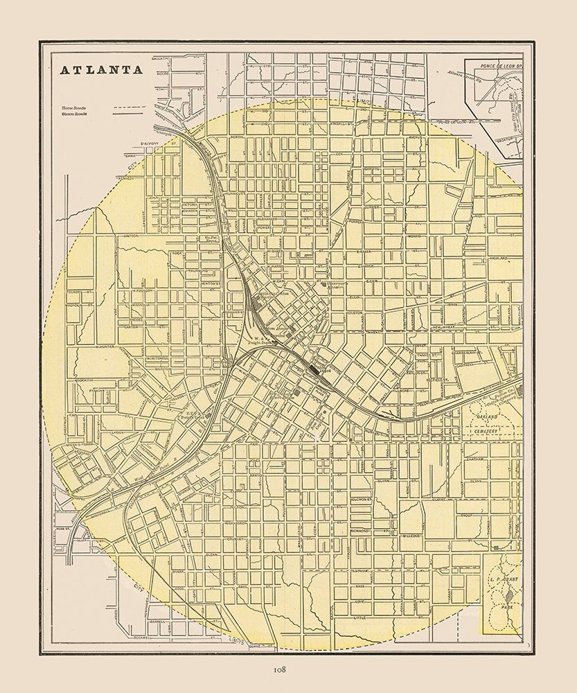 Atlanta  Georgia - Cram 1892