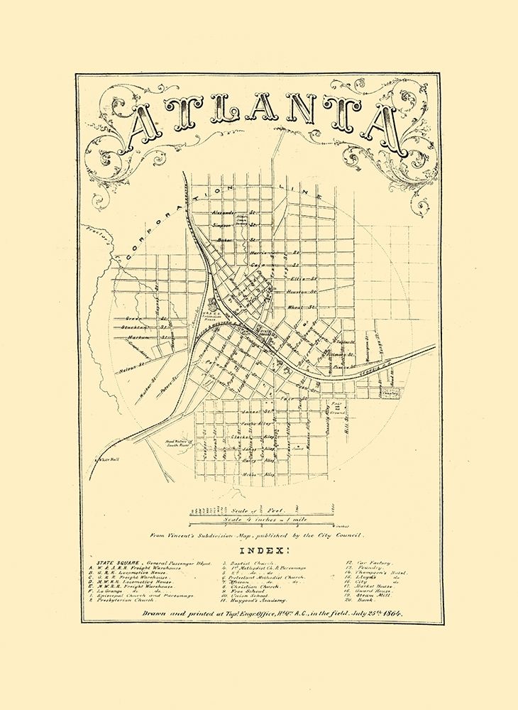 Atlanta Georgia - Vincent 1864