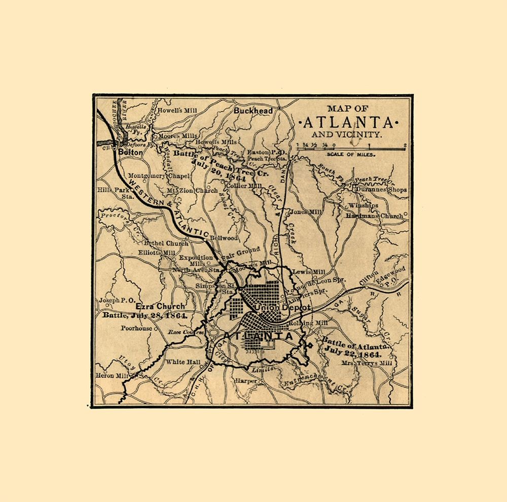Atlanta Georgia Battles-1887