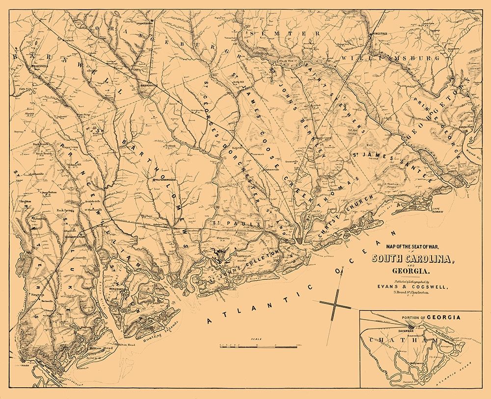 South Carolina Georgia - Cogswell 1861
